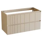Mueble Tablero Marino POLE 100x45x54 cm. 2 cajones suspendido, referencia PL100.G de la serie POLE de NOFER. Acabado Greige mate