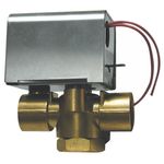 Válvula motorizada - zona 3 vías con cable de 2 hilos, serie 4791 de Genebre. 1/2