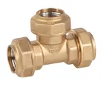 Racor “T” triple acoplamiento 20 x 20 de Genebre