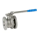 Válvula de esfera paso total, serie 2529 de Genebre. 2 piezas con brida INOX-316 PN 40 2 1/2