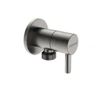 Válvula de escuadra redonda de Genebre.1/2''. Metal cepillado