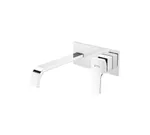 Monomando de lavabo empotrado, serie Kenjo de Genebre. Caño, 22 cm