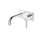 Monomando de lavabo empotrado, serie Tau de Genebre. Caño 16 cm. Cromo