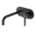 Monomando de lavabo empotrado caño 22cm, serie 65132 de la gama Oslo Black de Genebre