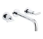 Grupo de lavabo empotrado caño 22 cm, serie Ixo de Genebre. Cromado