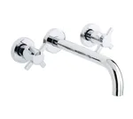 Grupo de lavabo empotrado caño 22 cm, serie Kross de Genebre. Cromado