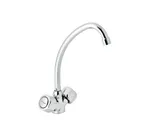 Monobloc de fregadera caño tubo, serie Gamma de Genebre. Cromado