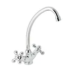 Monobloc fregadera caño tubo, serie New Regent de Genebre. Cromo