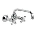 Grupo mural fregadera 11 cm caño tubo alto 18 cm, serie New Regent de Genebre