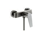 Monomando de ducha con kit serie Kloe metal cepillado de Genebre