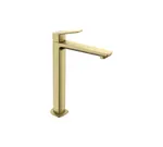 Monomando de lavabo alto serie Kloe oro cepillado de Genebre