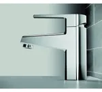 Monomando de lavabo, serie Klip de Genebre. Instalación en repisa