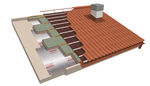 Para teja mixta, plana, hormigón, pizarra (Ondutiss Barrier Reflex 130 -Ondutherm Basic H19-A80-Onduline DRS BT-50)