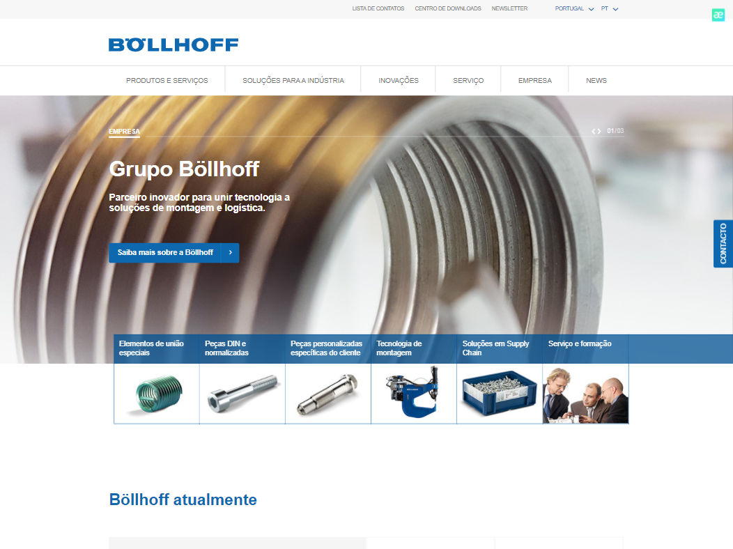 Vista previa Web: https://www.boellhoff.pt