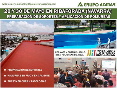 Fórmate con Grupo Aismar y consigue el sello IH de Aisla en soportes y poliureas