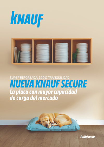 Knauf amplía su gama de construcción en seco con una placa de alta capacidad de carga