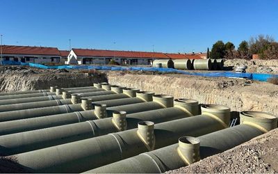 Amiblu suministra el sistema de PRFV para el nuevo tanque de tormentas de Ciempozuelos