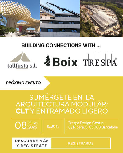 Tall Fusta, Grup Boix y Trespa exploran juntos el futuro de la construcción prefabricada
