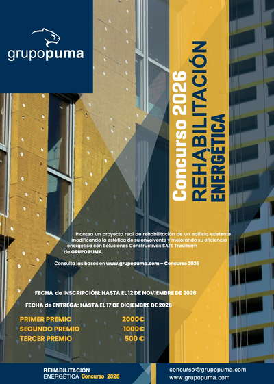 GRUPO PUMA convoca la edición 2026 de su Concurso "Rehabilitación Energética"