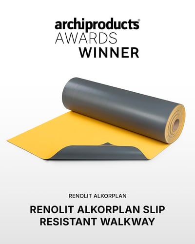 La pasarela antideslizante RENOLIT ALKORPLAN recibe el Archiproducts Design Award 2025
