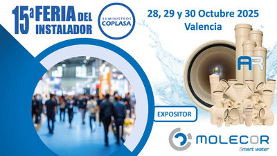 Molecor estará presente en la 15ª Feria del instalador de Coplasa con sus soluciones para edificación
