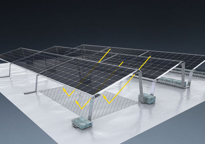 AEROCOMPACT desarrolla un sistema de montaje para módulos fotovoltaicos bifaciales y techos verdes