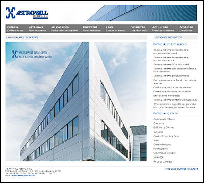 Astrawall presenta su nueva página web