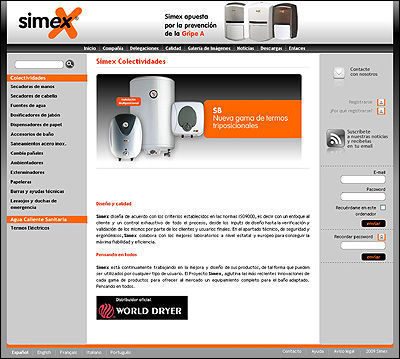 Simex presenta nueva web