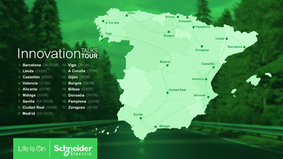 Schneider Electric inicia su Innovation Talks Tour 2025 por más de 16 ciudades españolas