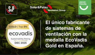 Soler & Palau renueva la medalla Gold de EcoVadis y eleva su puntuación en 2026