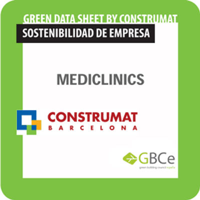 Mediclinics obtiene el sello Green data sheet by Construmat