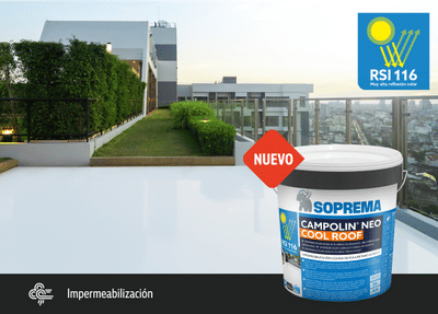 Campolin® Neo Cool Roof, la solución reflectante de SOPREMA para cubiertas más eficientes