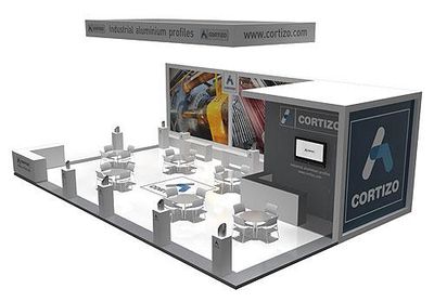 Cortizo despliega su oferta en fabricación de perfiles industriales en la Feria Internacional Aluminium 2012 de Düsseldorf (Alemania)