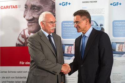 La Fundación CleanWater de Georg Fischer y Cáritas Suiza firman un acuerdo de colaboración