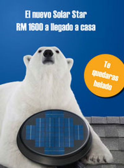 Teclusol presenta el nuevo ventilador de ático Solar Star RM 1600