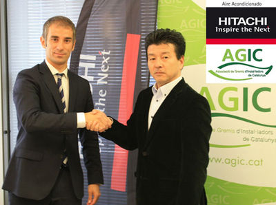 La marca de aire acondicionado Hitachi suscribe un acuerdo con la Asociación de Gremios de Instaladores de Cataluña