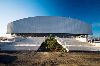 Las membranas de elevadas prestaciones DuPont™ Tyvek® en el Ice Cube Curling Center de Sochi