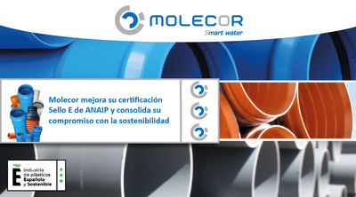 Molecor alcanza la categoría de tres estrellas en el Sello E por su compromiso con la sostenibilidad