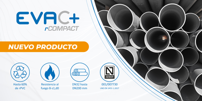 Molecor amplía su gama de evacuación con la nueva tubería EVAC+ rCOMPACT®