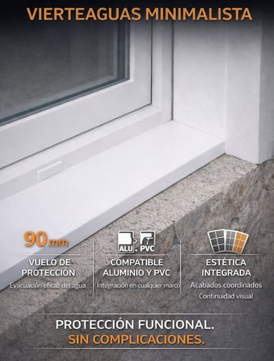 INCERCO presenta su vierteaguas minimalista de aluminio