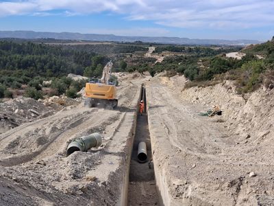 Amiblu completa el suministro de 20 km de tuberías de PRFV para regadío en el Canal Segarra Garrigues