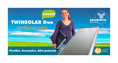 Ventilación solar TWINSOLAR Duo de GRAMMER Solar
