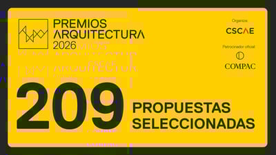 209 propuestas compiten por los Premios ARQUITECTURA 2026