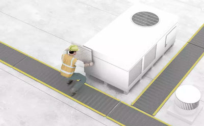 Soprema ofrece distintos pasillos técnicos para instalar en cubiertas planas no transitables