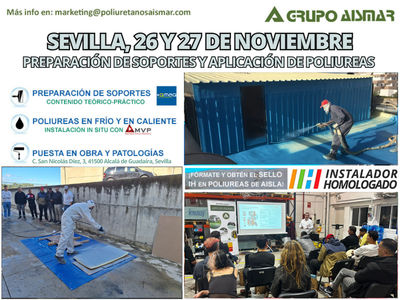Grupo Aismar abre inscripciones para su formación técnica avanzada en Preparación de Soportes y Aplicación de Poliureas en Sevilla