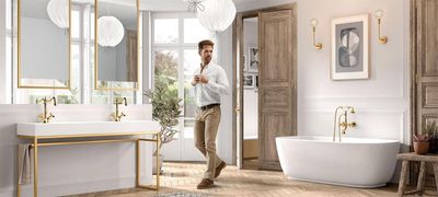 Tres-Clasic, estilo elegante y romántico en tu cuarto de baño o cocina