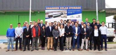 Inauguración de proyecto piloto de instalación fotovoltaica con almacenamiento de energía, instalado por GRAMMER Solar