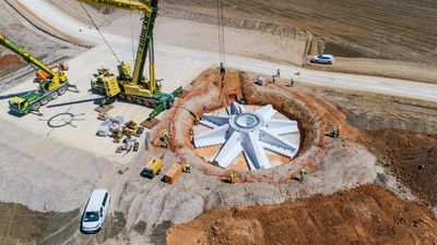 Artepref finaliza con éxito la instalación de la primera cimentación prefabricada para torres eólicas en España 