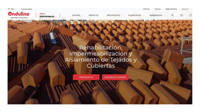 Onduline lanza un nuevo sitio web, mucho más completo e intuitivo, para profesionales y particulares