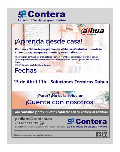 Webinar GRATUITO Dahua